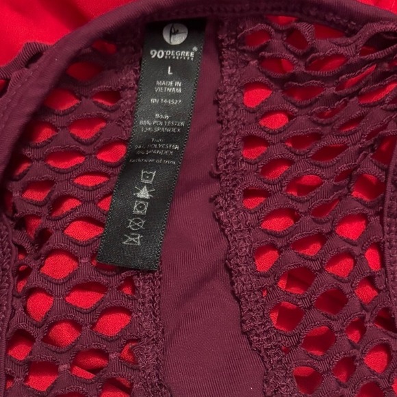 Athleta Tank Top Racerback Maroon Sleeveless Workout Activewear Top - Picture 2 of 7